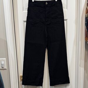 Anthropologie Maeve Colette Wide Leg cropped hem trouser